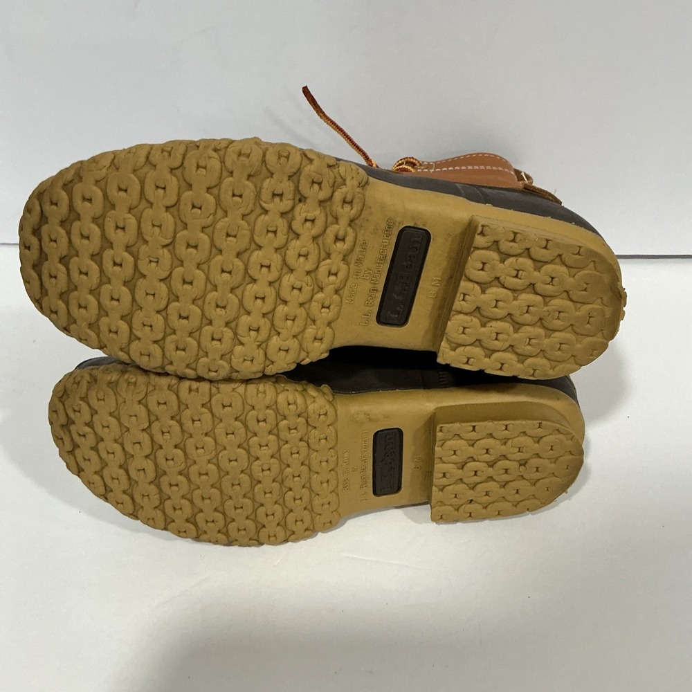 L.L. Bean Duck Bean Boots Women's Size 6 M, Lace Up Waterproof Boot, Made In USA - Picture 8 of 11